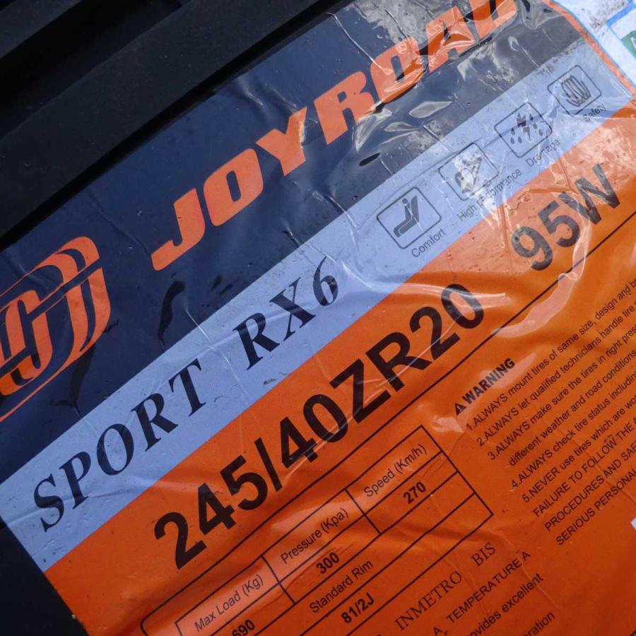 会社宛 送料無料 245/40ZR20 95W サマータイヤ 4本SET JOYROAD SPORT