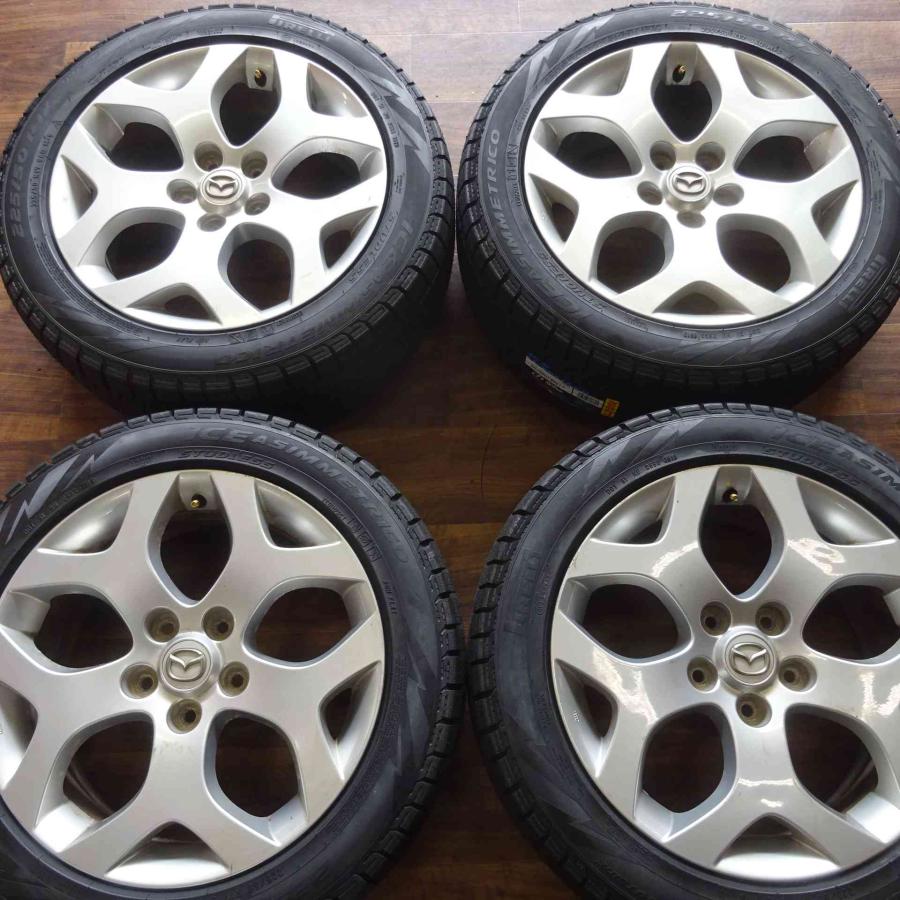 会社宛 送料無料 225/50R17×7J 94Q スタッドレスタイヤ＆アルミ 4本SET