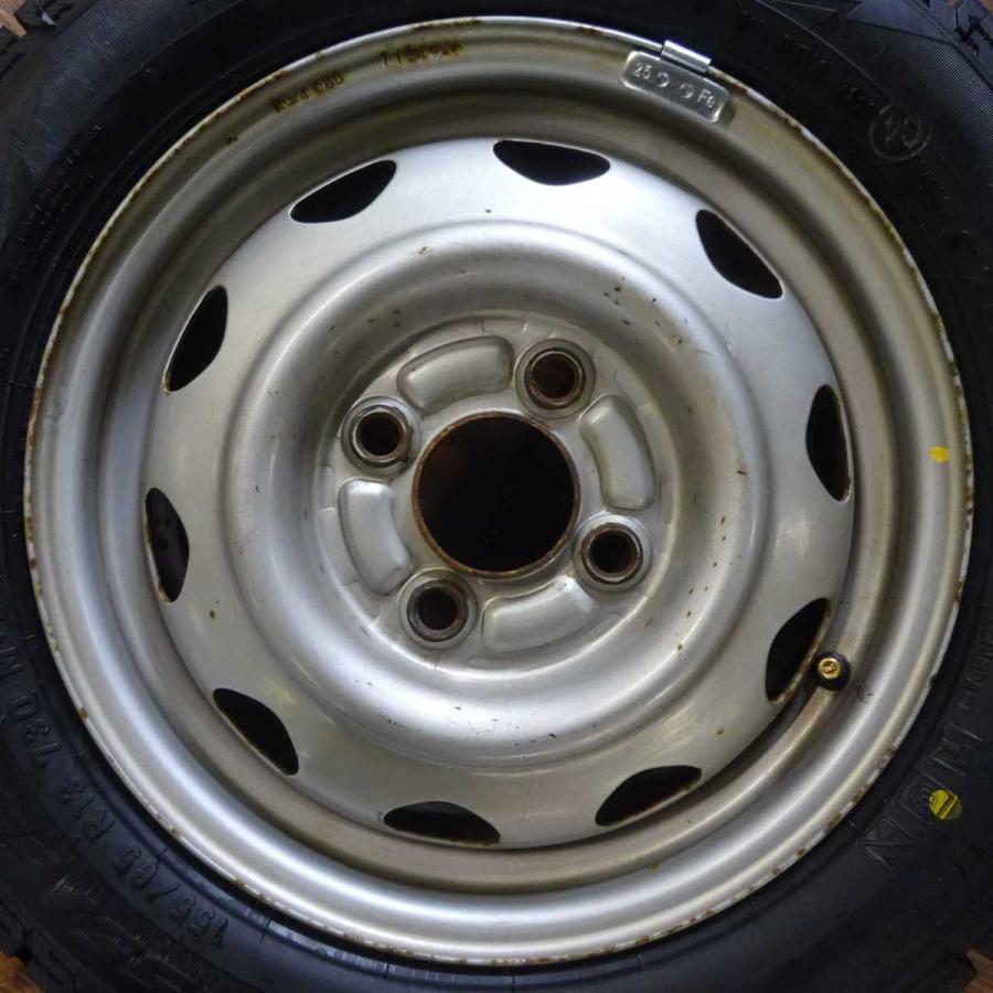 155/65R13×4J 73Q スタッドレスタイヤ＆鉄ホイール 4本SET ピレリ