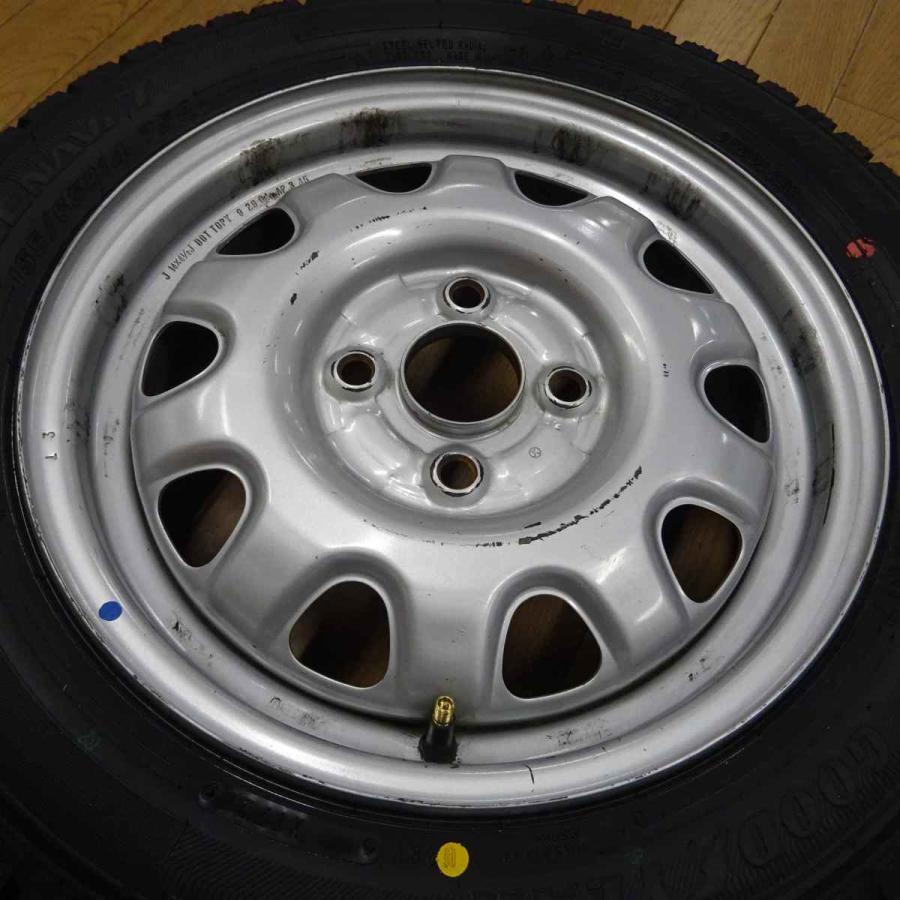 アイスナビ 155/65R14×4.5J 75Q スタッドレスタイヤ＆鉄ホイール 4本