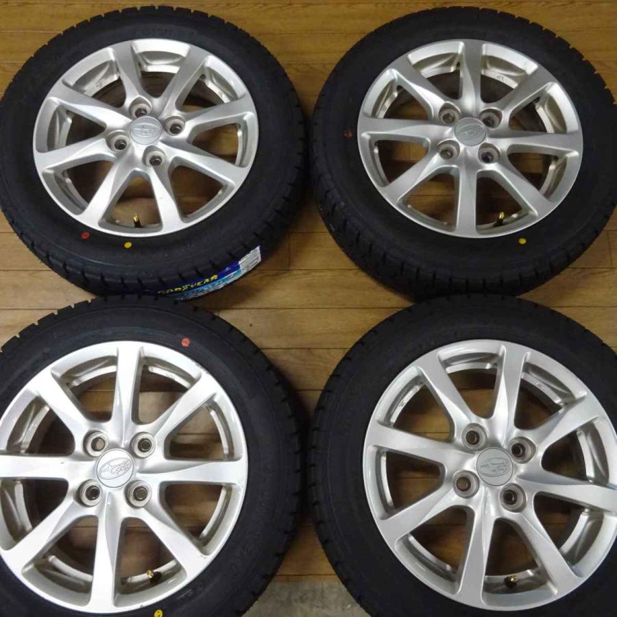 アイスナビ 155/65R14×4.5J 75Q スタッドレスタイヤ＆スバル純正アルミ 