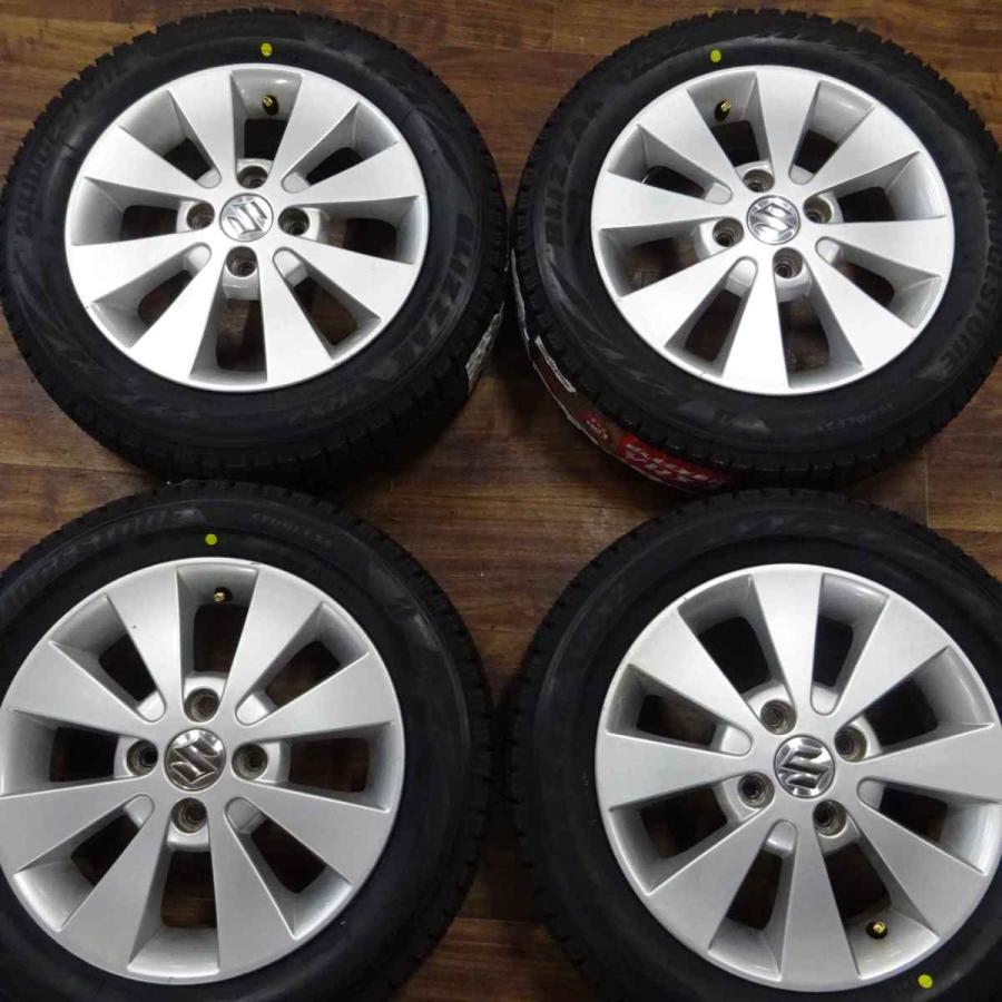 ブリザック VRX2 155/65R14×4.5J 75Q スタッドレスタイヤ＆スズキ純正