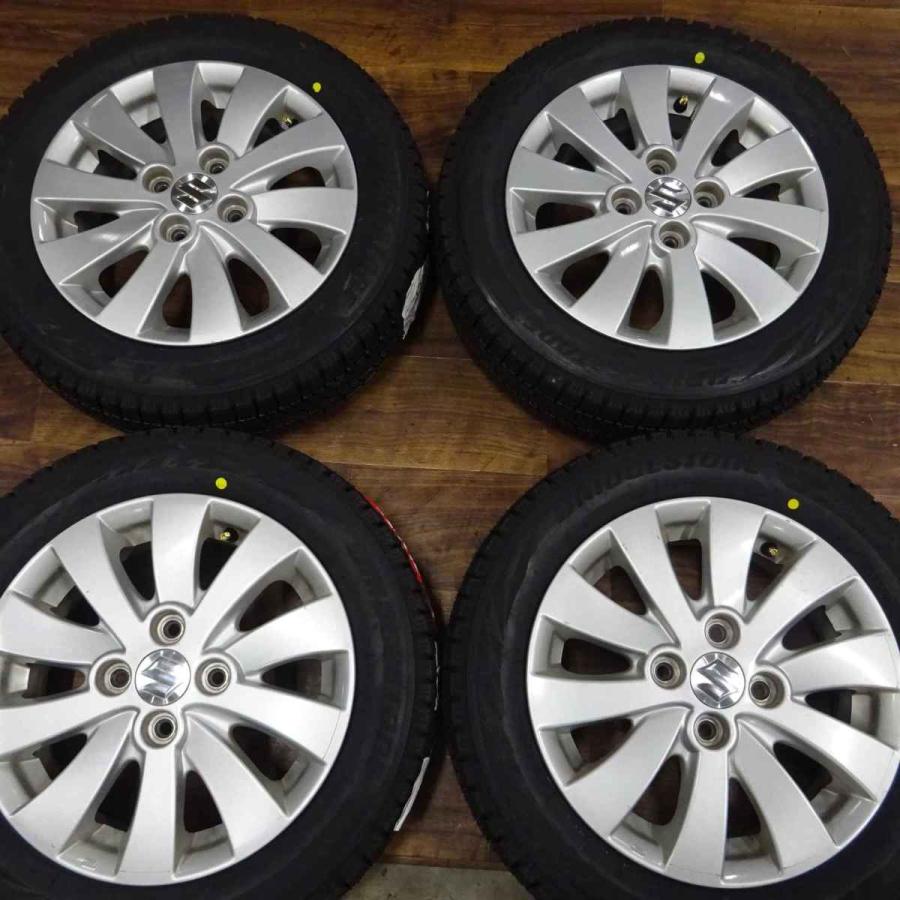 スズキ純正ホイール + VRX 155/65R14 4本セット ブリザック ブリザック VRX 155/65R14×4.5J 75Q スタッドレスタイヤ＆スズキ