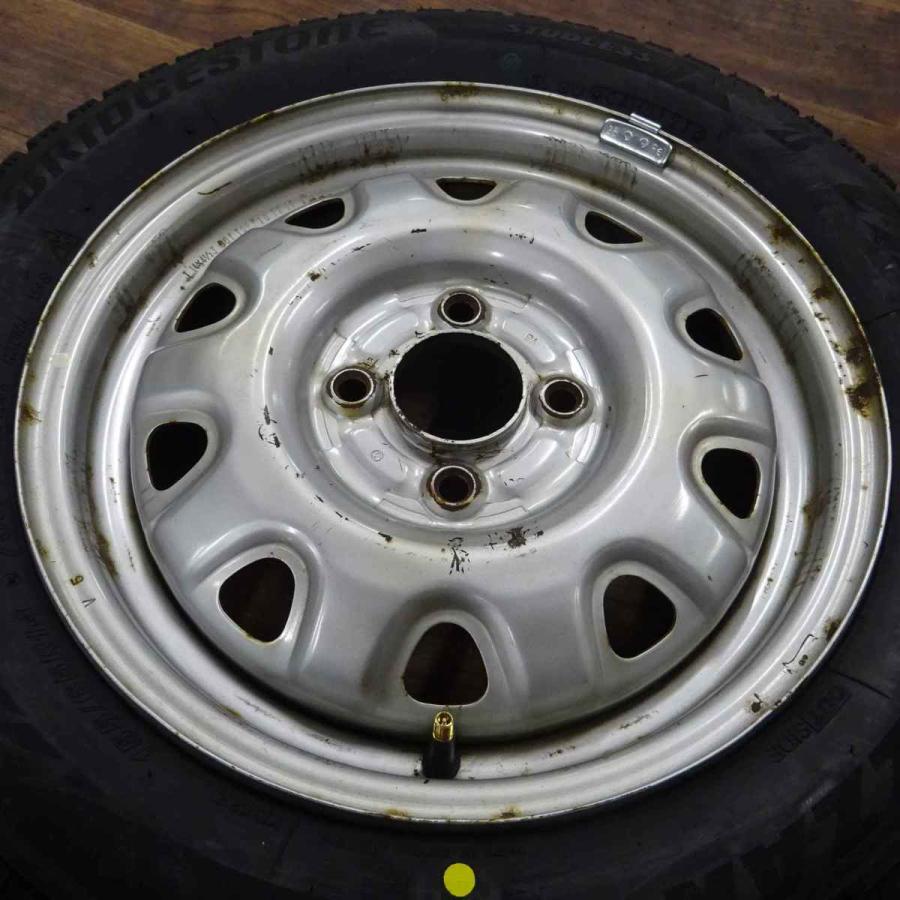 ブリザック VRX2 155/65R14×4.5J 75Q スタッドレスタイヤ＆鉄 4本SET