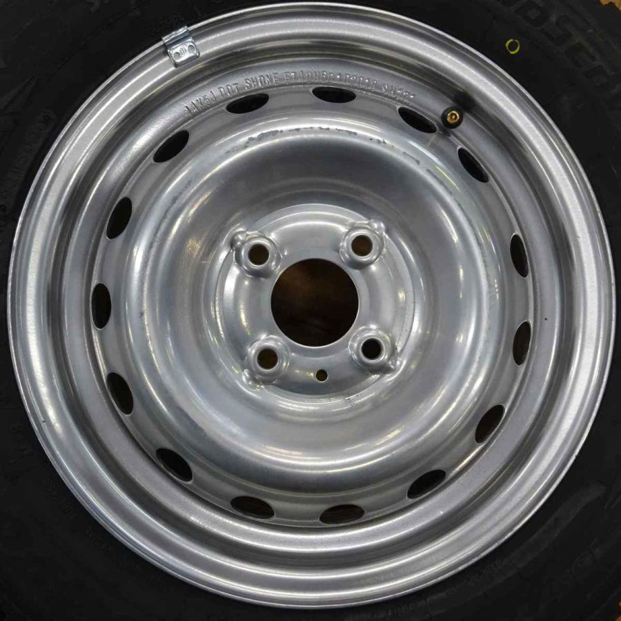 OBSERVE 会社宛 送料無料 165/70R14×5J 81Q スタッドレスタイヤ＆鉄 4