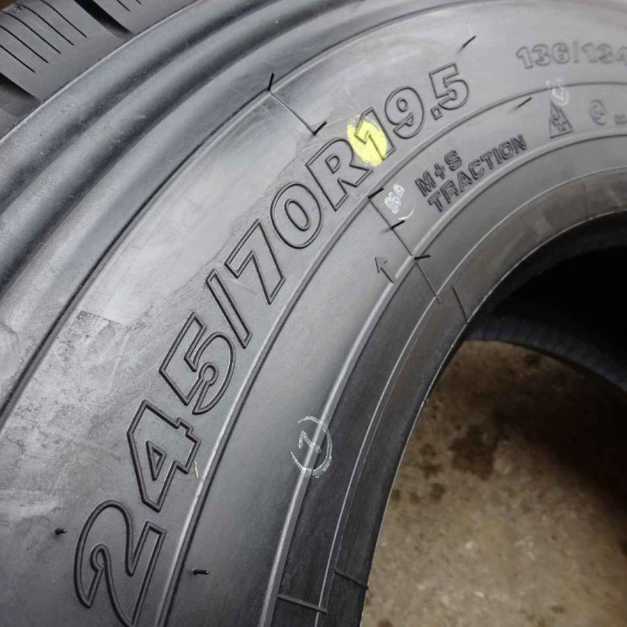 245/70R19.5 136/134 TB スタッドレスタイヤ 4本SET ヨコハマ 904W