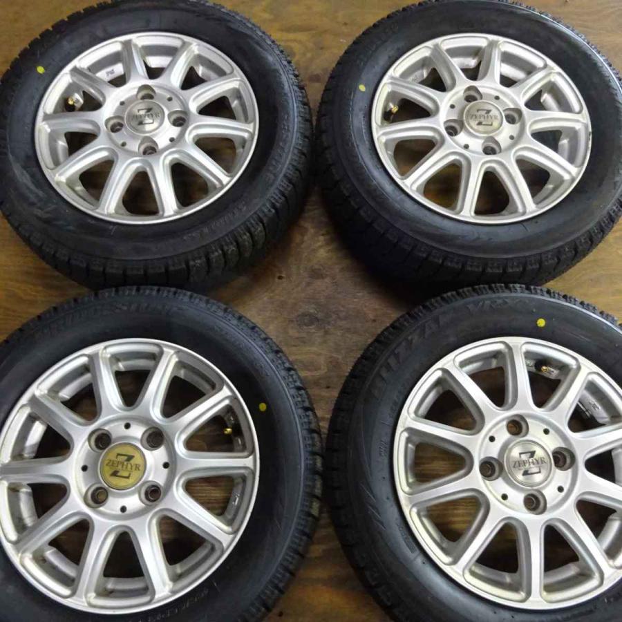 ブリザック VRX 155/65R13×4J 73Q スタッドレスタイヤ＆アルミ 4
