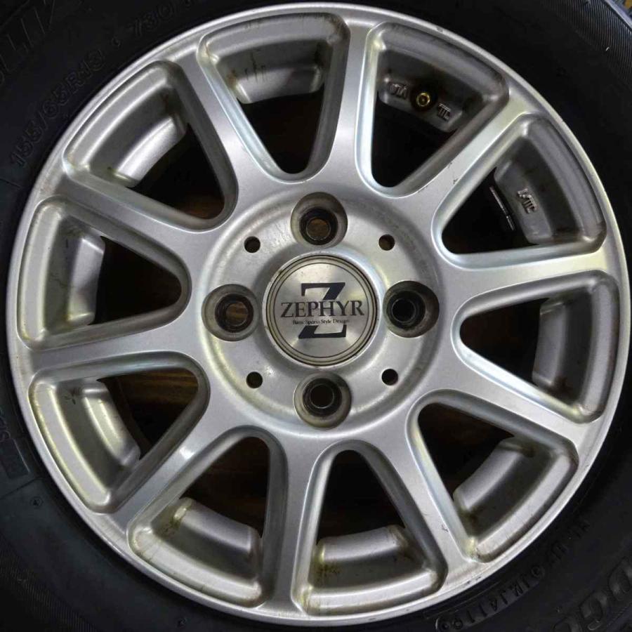 ブリザック VRX 155/65R13×4J 73Q スタッドレスタイヤ＆アルミ 4本SET