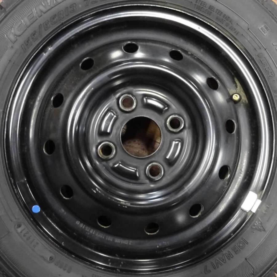 アイスナビ 155/65R13×4J 73Q スタッドレスタイヤ＆鉄 4本SET