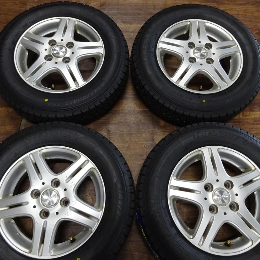 アイスナビ 145/80R13×4J 75Q スタッドレスタイヤ＆アルミ 4本SET