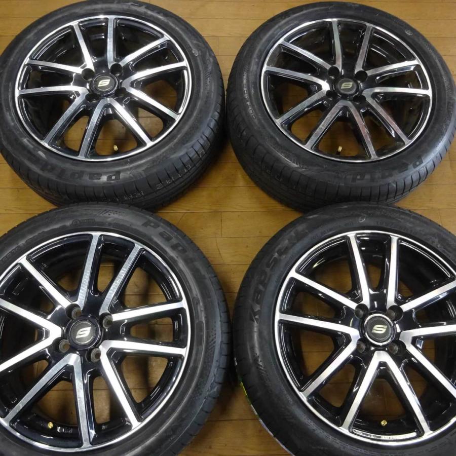 会社宛 送料無料 195/55R16×6.5J 91V サマータイヤ＆アルミ 4本SET 