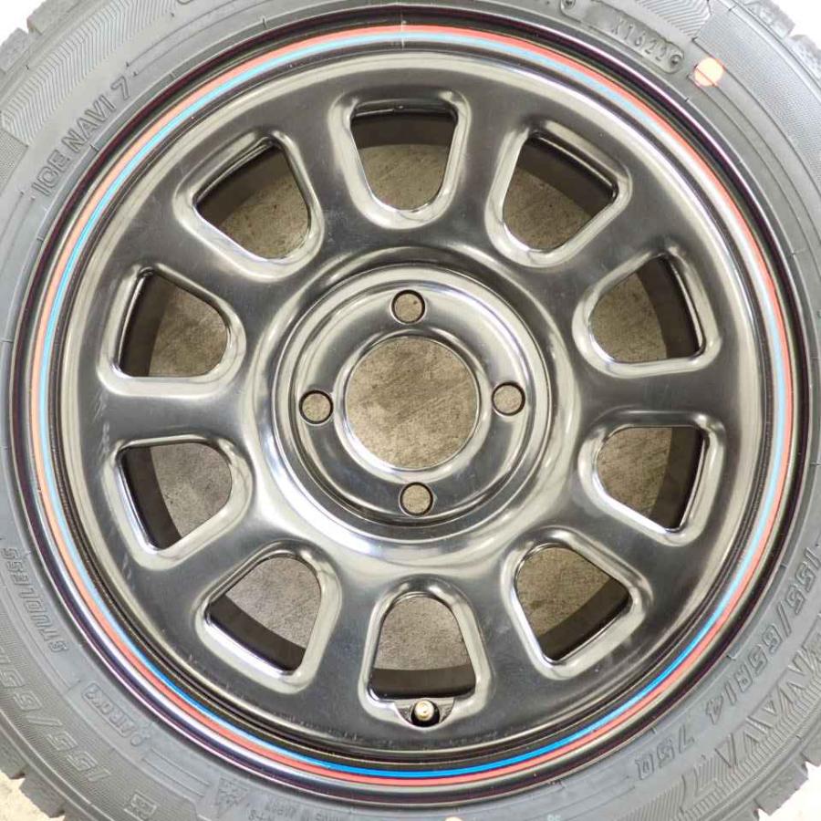 アイスナビ 冬4本新品 2022年製 会社宛 送料無料 155/65R14×5J