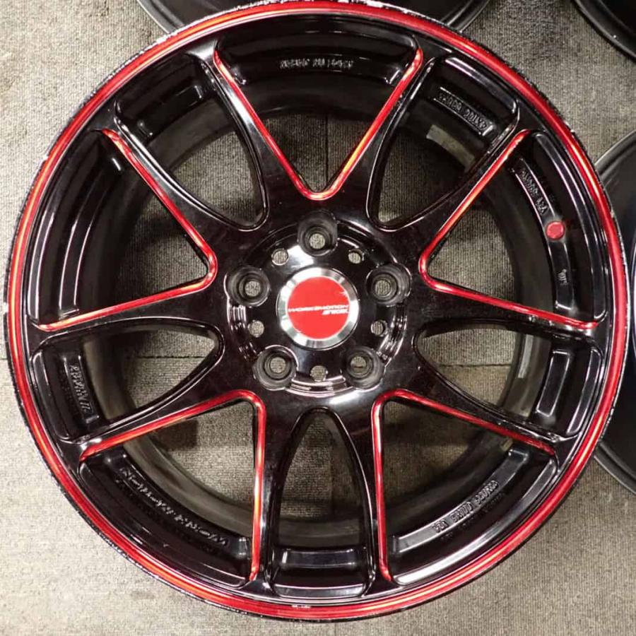 4本SET 会社宛送料無料 17×7J WORK EMOTION CR Kiwami アルミ 5穴 PCD