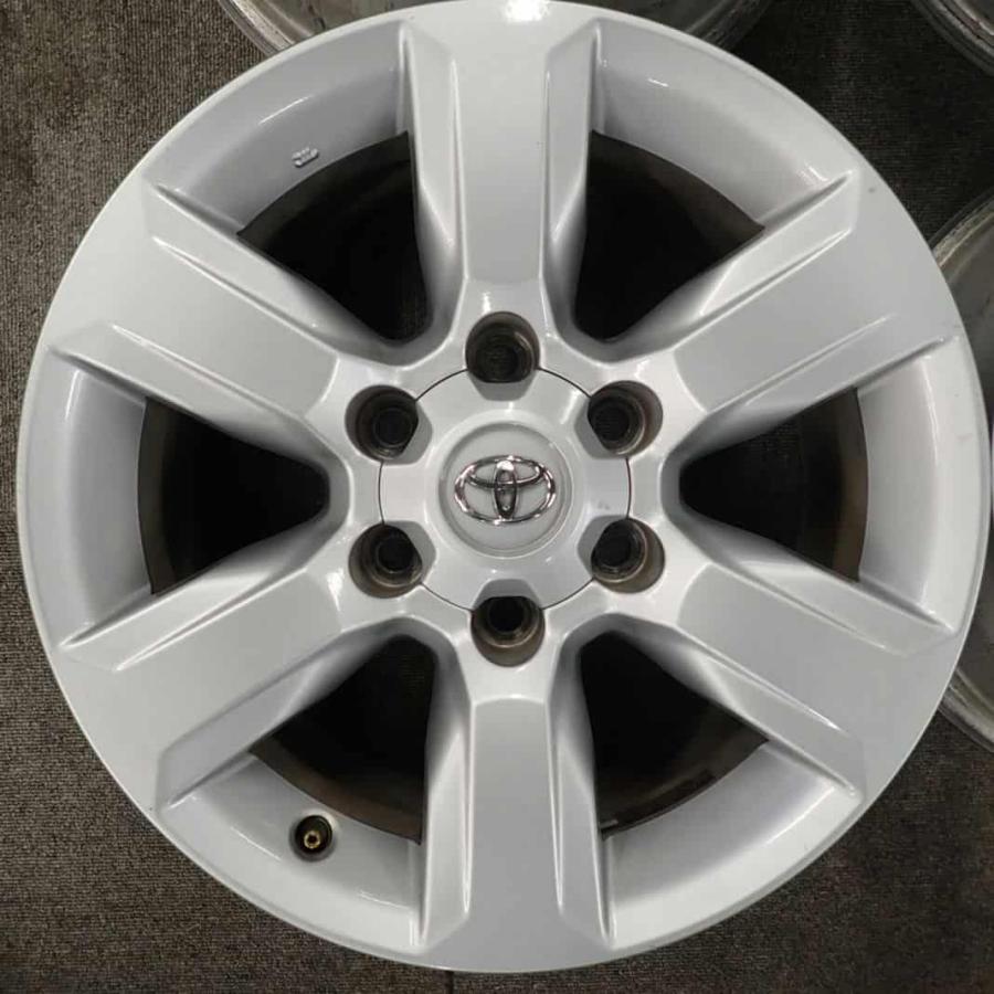 4本 会社宛 送料無料 17×7.5J トヨタ 純正 アルミ 6穴 PCD 139.7mm +25 ハブ径106mm ランドクルーザー ハイラックス サーフ 特価 NO,C5228の画像