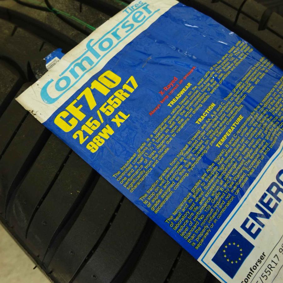 夏 新品 2022年製 4本SET 会社宛 送料無料 215/55R17×7J 98W COMFOSER CF710 NO,D1714 ...