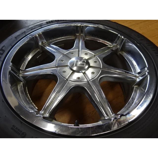 中古 SAFFIRG製 SF8000 265/45R20 SUMMER メッキアルミホイール付 山形 