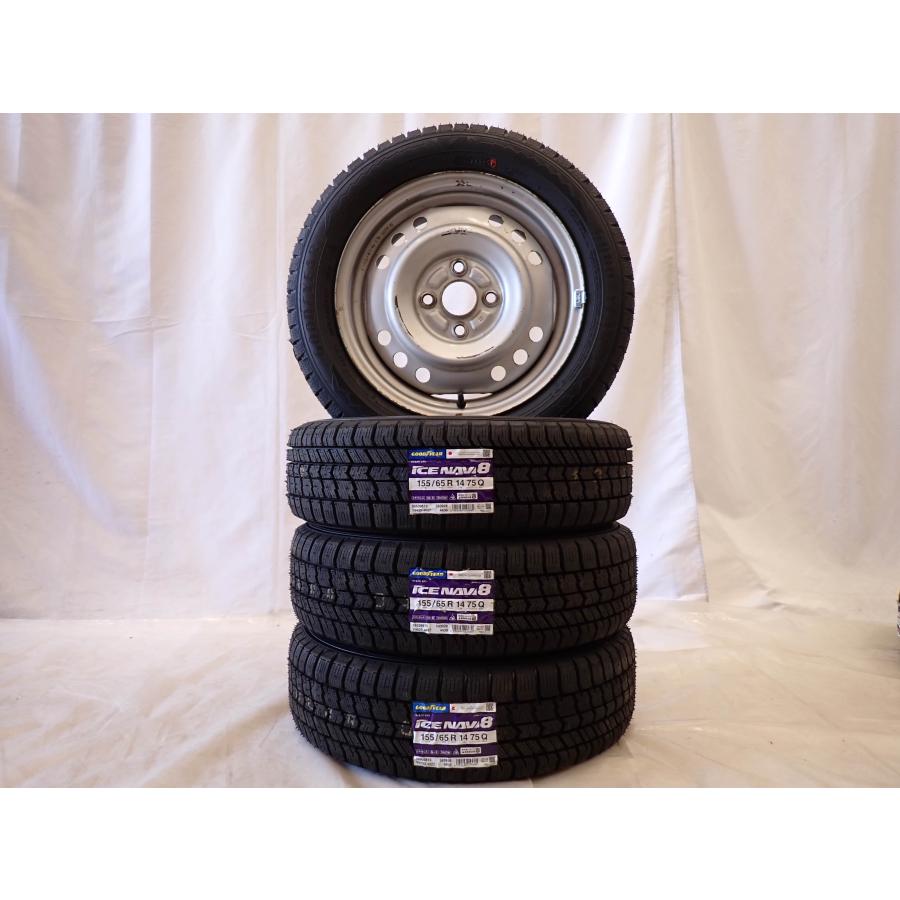 アイスナビ 冬 新品 2025年製 4本SET 会社宛送料無料 155/65R14×4.5J