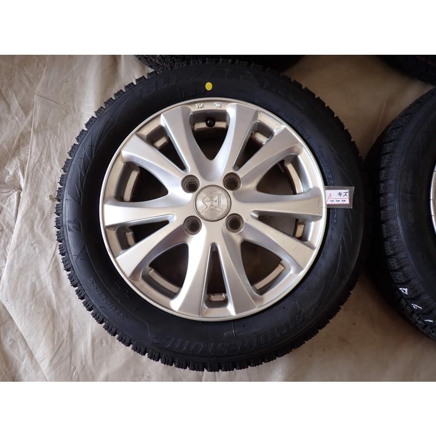 N one 純正アルミ BLIZZAK VRX2 155/65R14 4本セット BS BLIZZAK VRX2 155/65R14】スタッドレス【HONDA N-ONE 純正ホイール