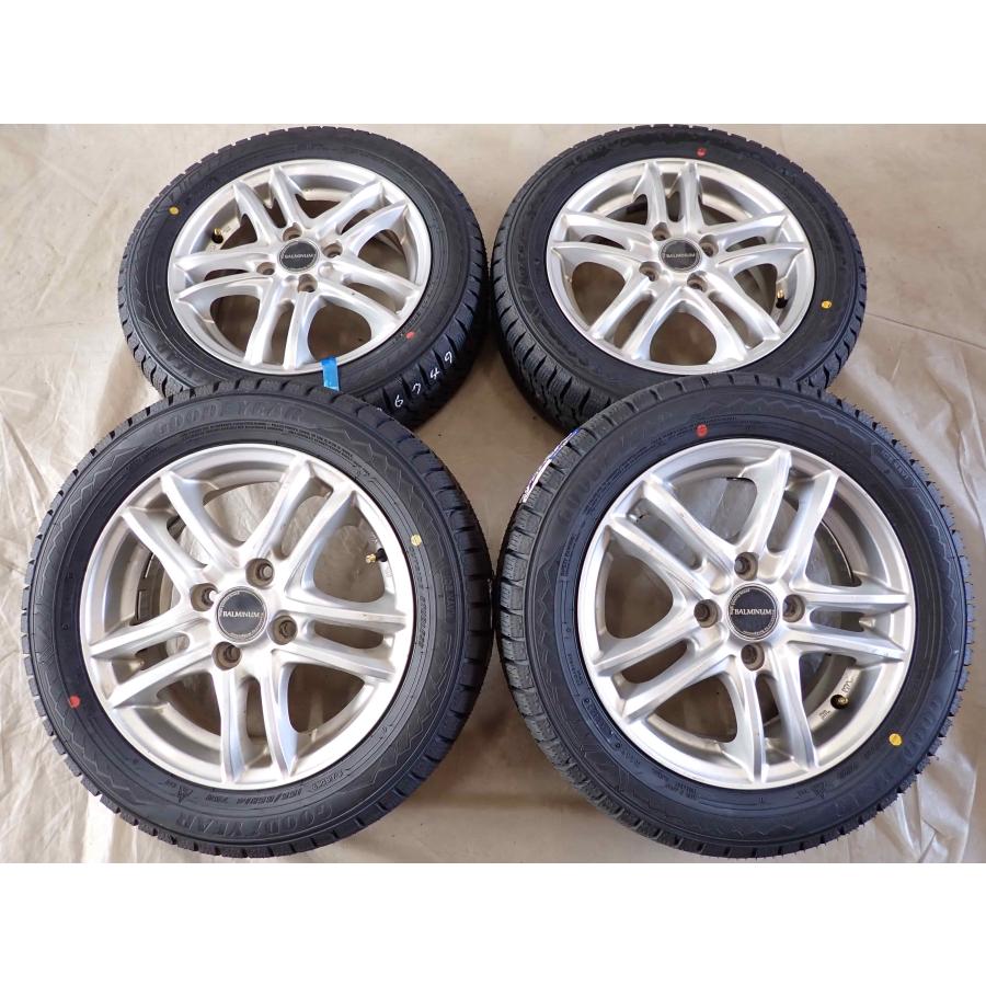エコピア 冬 新品 2025年製 4本SET 会社宛 送料無料 155/65R14×4.5J 75Q グッドイヤー アイスナビ 8 アルミ ...
