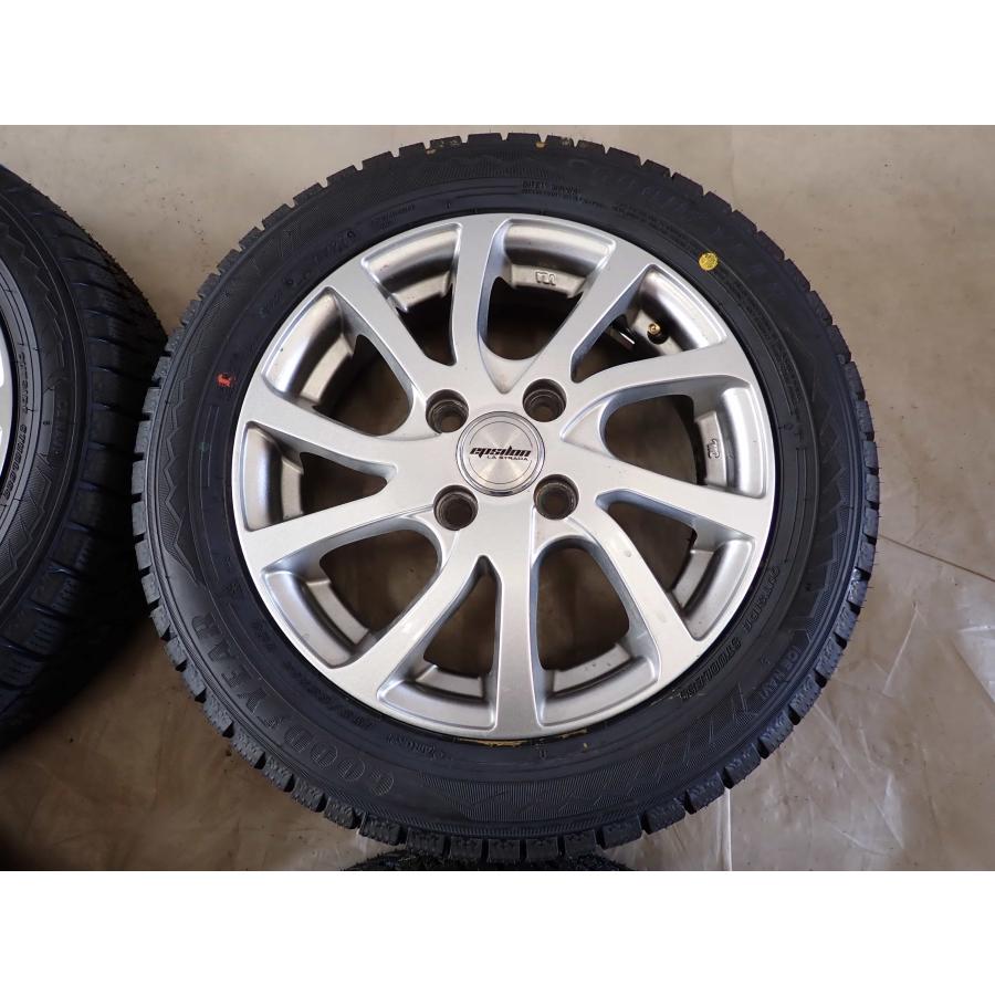エコピア 冬 新品 2025年製 4本SET 会社宛 送料無料 155/65R14×4.5J 75Q グッドイヤー アイスナビ 8 アルミ N ...