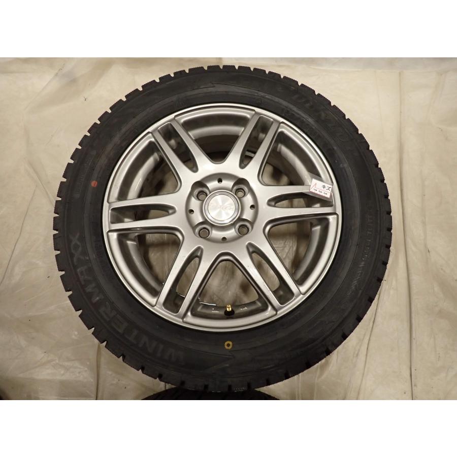 冬 新品 2024年製 4本SET 会社宛送料無料 185/60R15×5.5J 84S ダンロップ WINTER MAXX WM02 アルミ アクア ヤリス スイフト 特価 NO,D6877_4