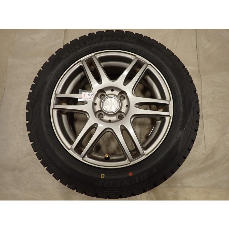 冬 新品 2024年製 4本SET 会社宛送料無料 185/60R15×5.5J 84S ダンロップ WINTER MAXX WM02 アルミ アクア ヤリス スイフト 特価 NO,D6877_6