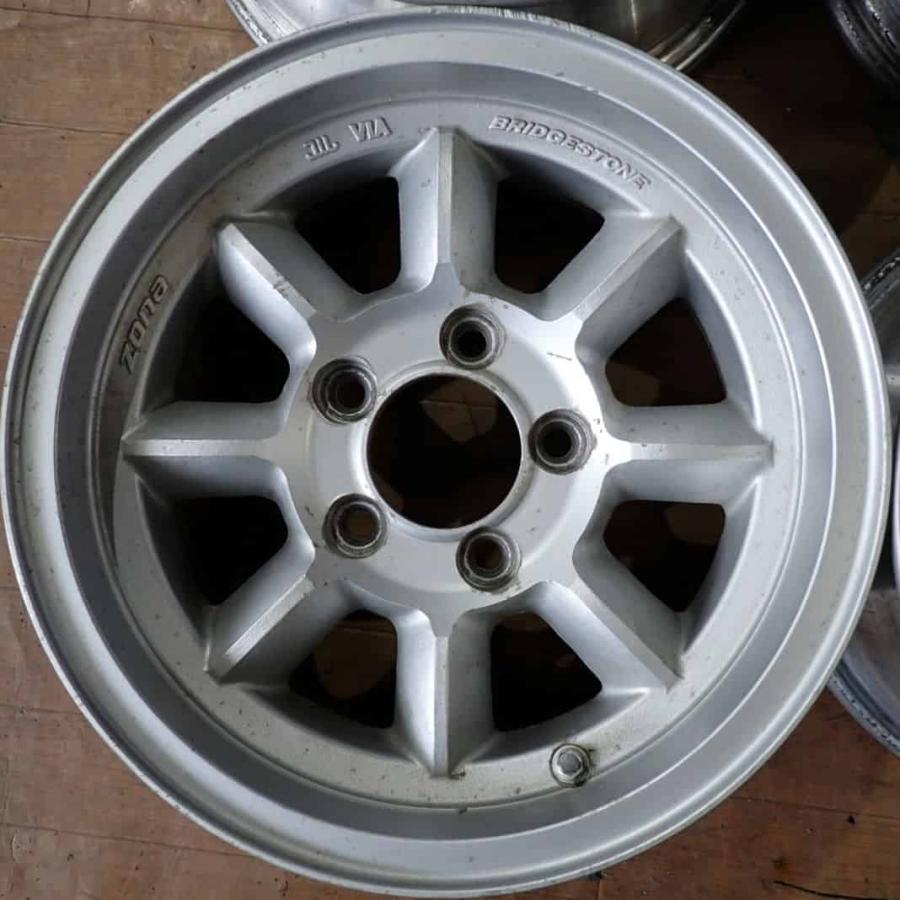 4本SET 会社宛 送料無料 14×6J BRIDGESTONE Zona SPOKE6 アルミ