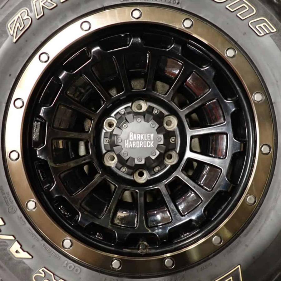 夏4本SET 会社宛送料無料 275/65R17×8J 115T ブリヂストン デューラー A/T 001 BARKLEY HARDROCK アルミ ランクル プラド サーフ NO,E9347の画像