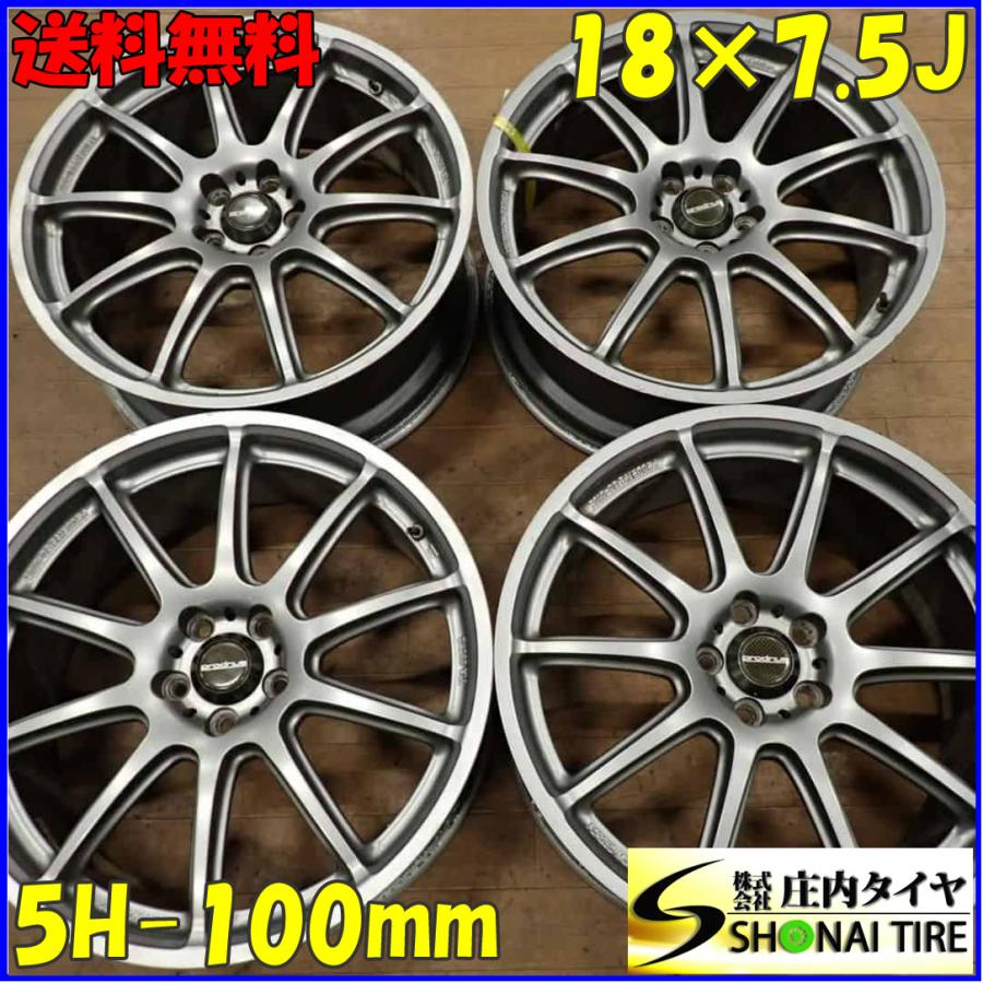4本SET 会社宛送料無料 18×7.5J プロドライブ GC-010G アルミ 5穴 PCD