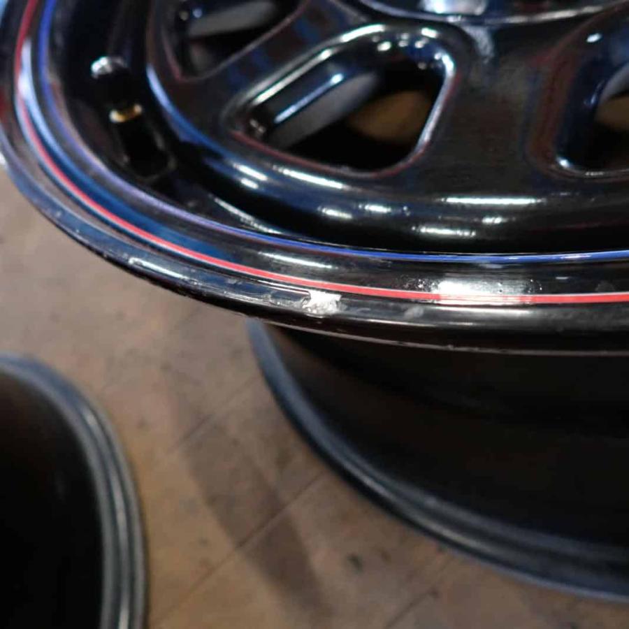 4本SET 会社宛 送料無料 16×7J BLACK ROAD ブラックロード スチール 6