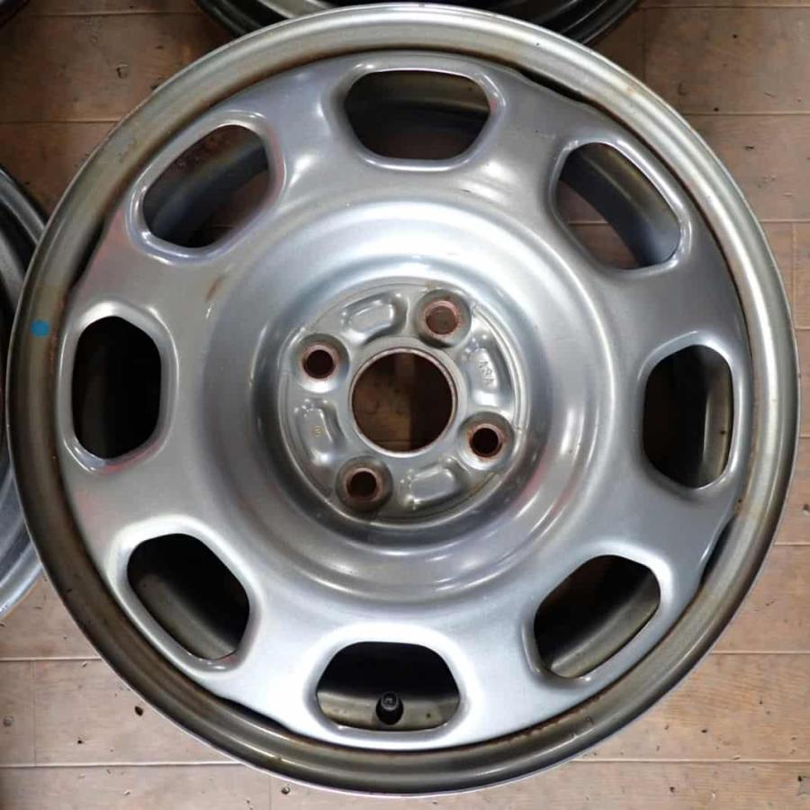 4本SET 会社宛送料無料 15×4.5J スズキ 純正 スチール 4穴 PCD 100mm +