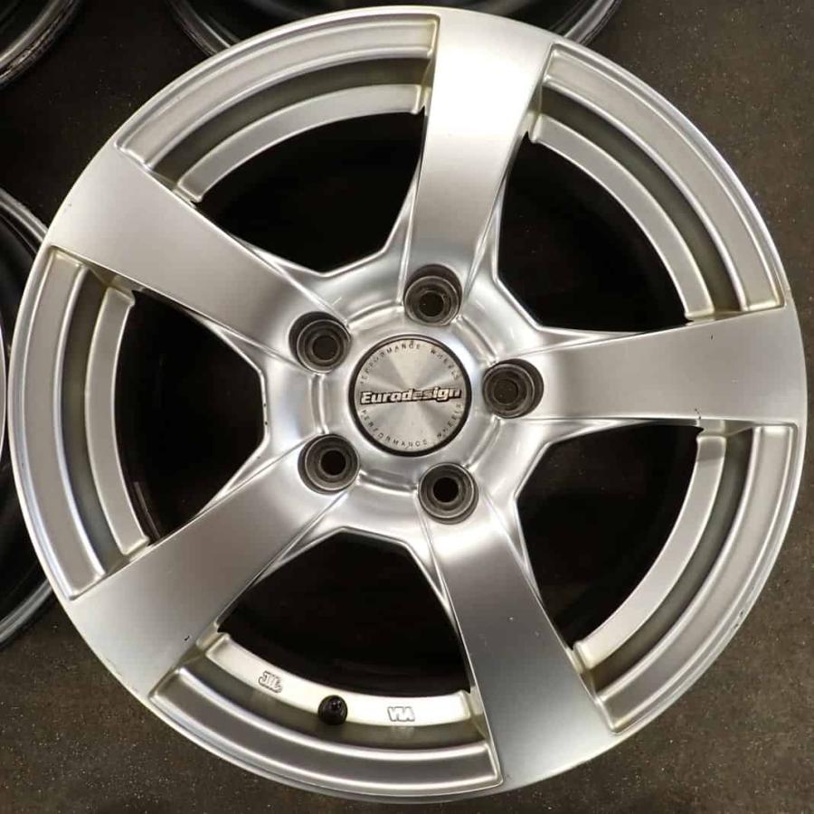4本 会社宛 送料無料 15×6.5J ユーロデザイン V5 アルミ 5穴 PCD 112mm 