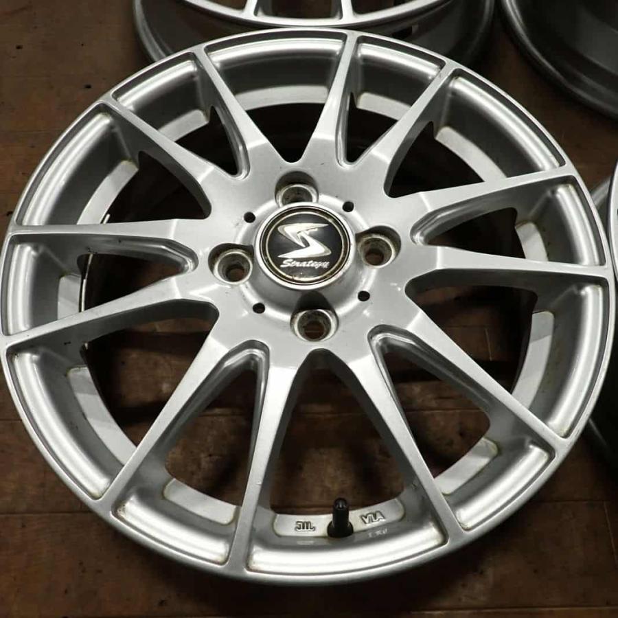 4本SET 会社宛送料無料 15×4.5J デザイン アルミ 4穴 PCD 100mm +43
