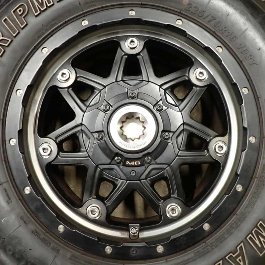 夏4本SET 会社宛送料無料 225/70R16×7J 103T GRIPMAX GRIPMAX A/T 2020年製 クリムソン MG ライカン アルミ デリカD5 店頭交換OK NO,F3119の画像