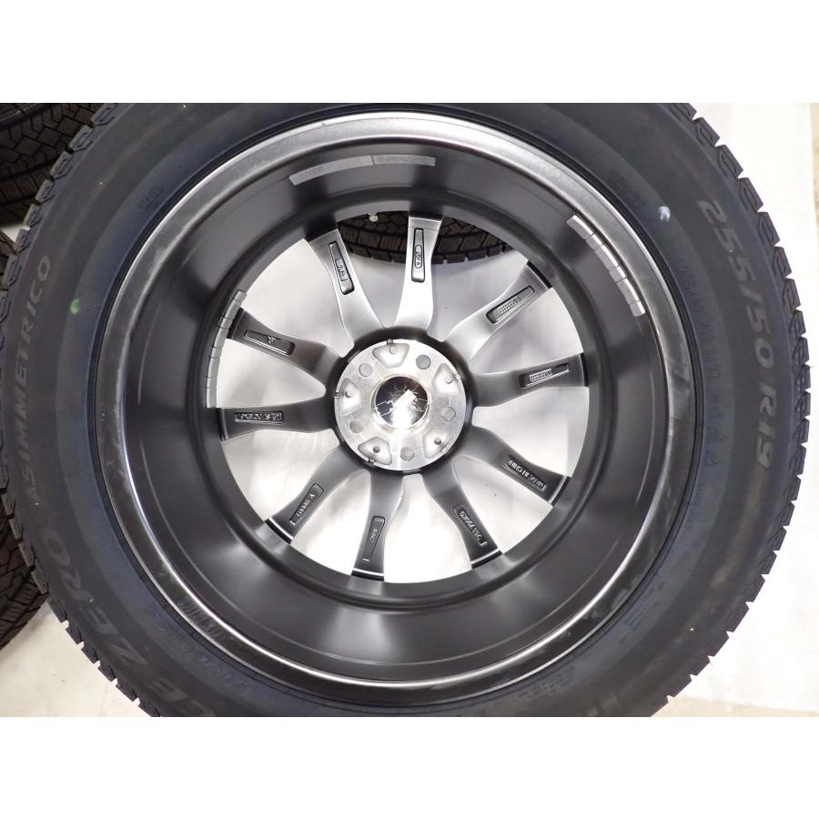 冬4本新品 会社宛 送料無料 255/50R19×8J 107T ピレリ アイスゼロ アシンメトリコ 2024年製 EUROTECH アルミ ベンツ Aクラス B NO,F3453の画像