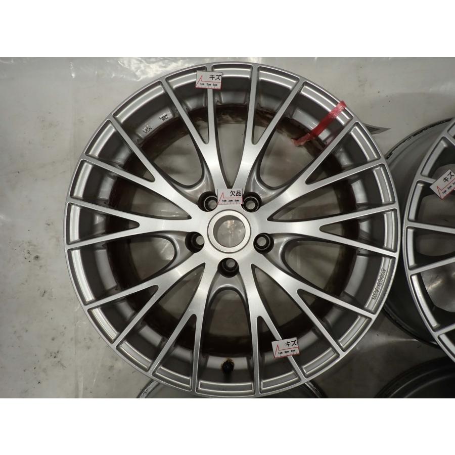 m*K様 ポルシェ 18インチ シルバーホイール 4本SET 会社宛 送料無料 18×8J MAK シルバー アルミ ホイール 5穴 PCD