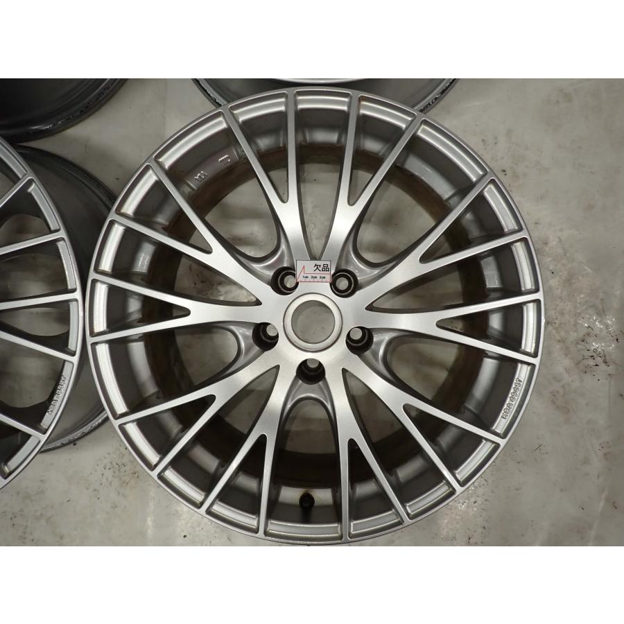 4本SET 会社宛 送料無料 18×8J MAK シルバー アルミ ホイール 5穴 PCD