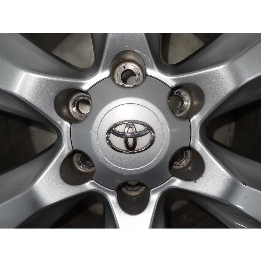 4本SET 会社宛 送料無料 17×7.5J トヨタ 150 ランドクルーザー プラド 純正 アルミ 6穴 PCD 139.7mm +25 ハブ径106mm ハイエース NO,F3513の画像