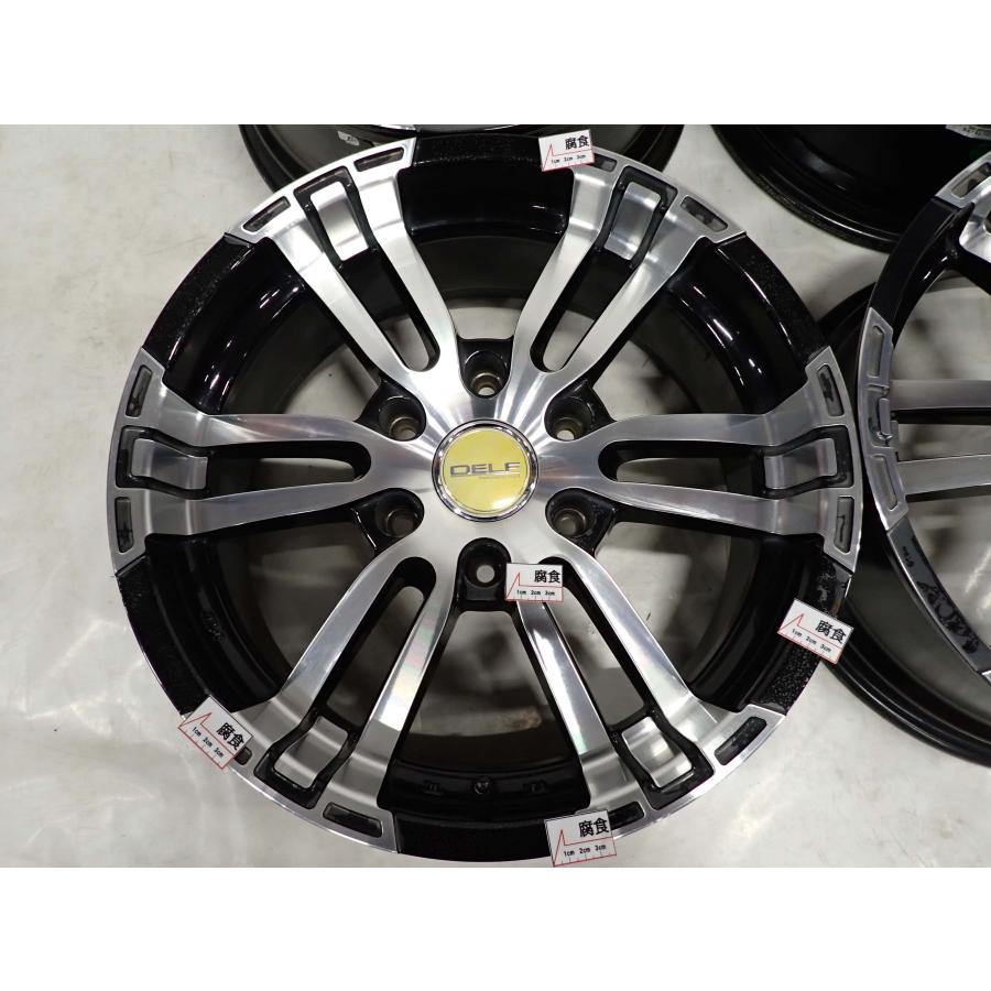 4本SET 会社宛 送料無料 18×7.5J FLEX DELF 02 アルミ ホイール 6穴