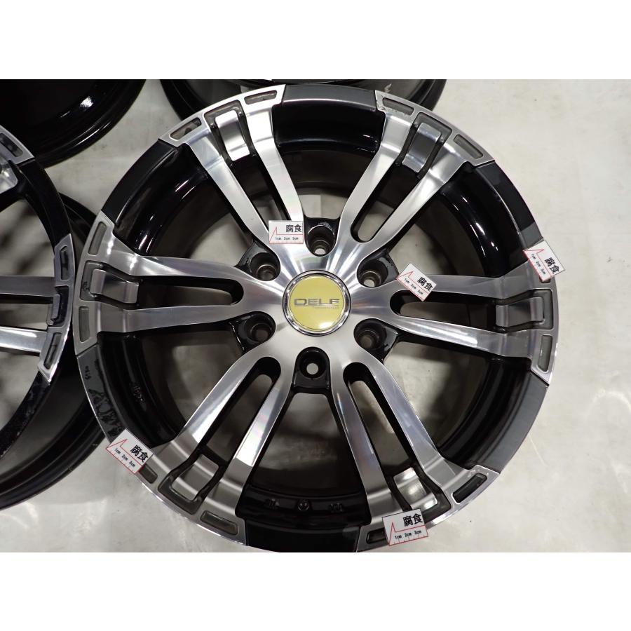 4本SET 会社宛 送料無料 18×7.5J FLEX DELF 02 アルミ ホイール 6穴