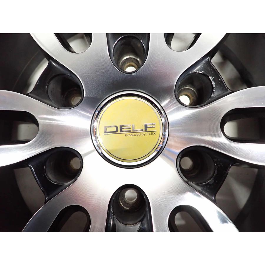 4本SET 会社宛 送料無料 18×7.5J FLEX DELF 02 アルミ ホイール 6穴 