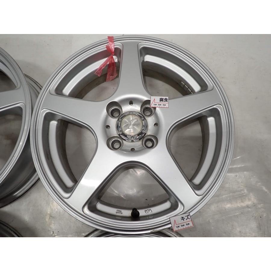 4本SET 会社宛送料無料 15×4J 5J WEDS TREFFER アルミ 4穴 PCD 100mm +
