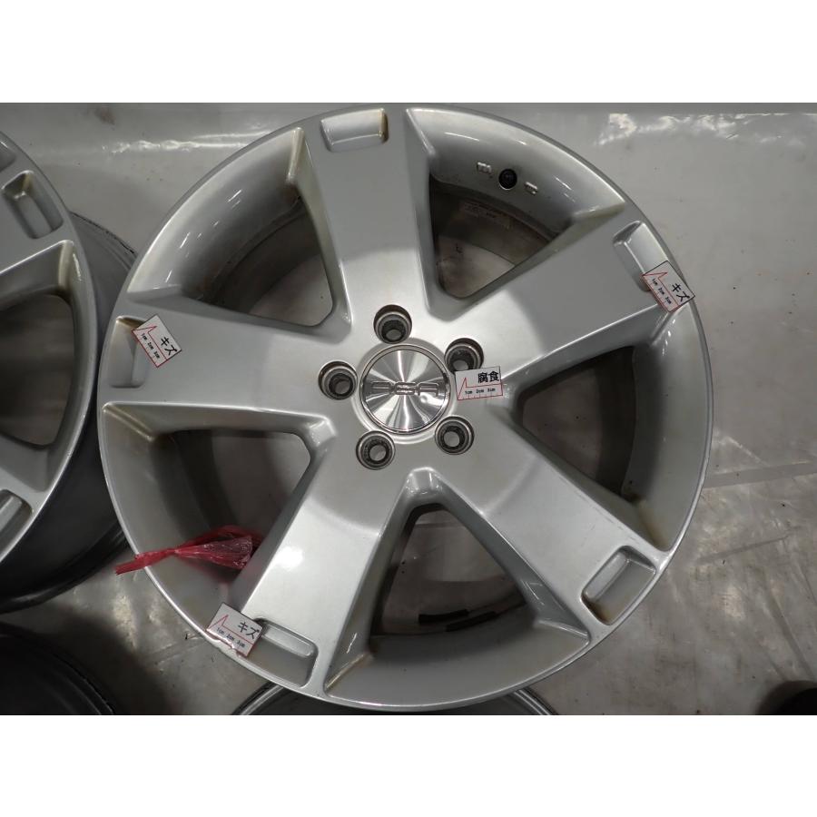 4本SET 会社宛 送料無料 18×8J AGA シルバー アルミ ホイール 5穴 PCD