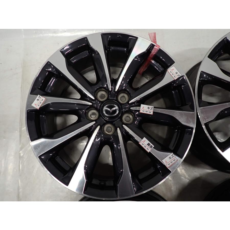 4本 会社宛 送料無料 18×7J マツダ CX-3 DK5FW 純正 ブラポリ アルミ