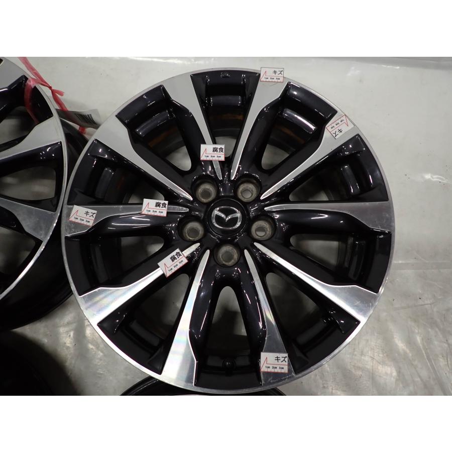 4本 会社宛 送料無料 18×7J マツダ CX-3 DK5FW 純正 ブラポリ アルミ