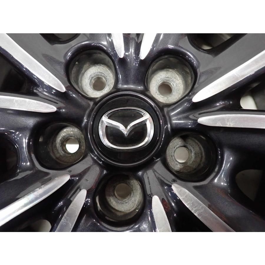 4本 会社宛 送料無料 18×7J マツダ CX-3 DK5FW 純正 ブラポリ アルミ