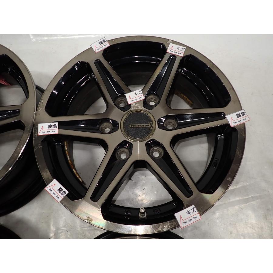 4本 会社宛 送料無料 15×6J PRO POTOR X VX-06 アルミ 6穴 PCD 139.7mm 