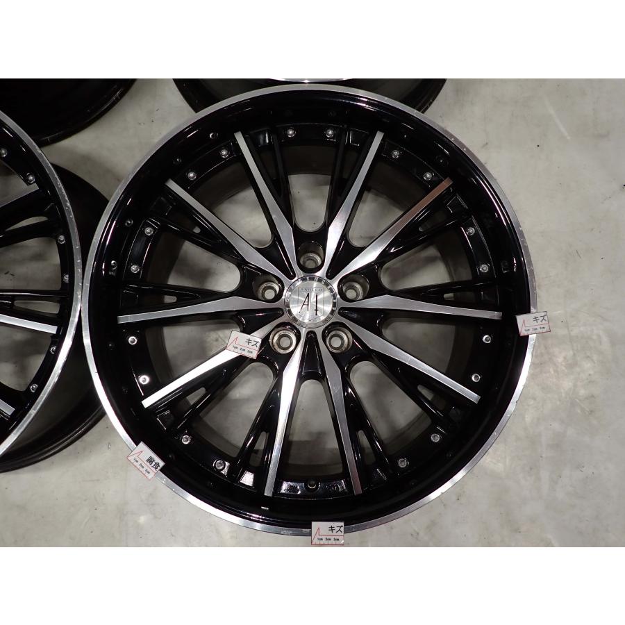 4本 会社宛 送料無料 20×8.5J ANHELO KLEITOS アルミ 5穴 PCD 120mm + 
