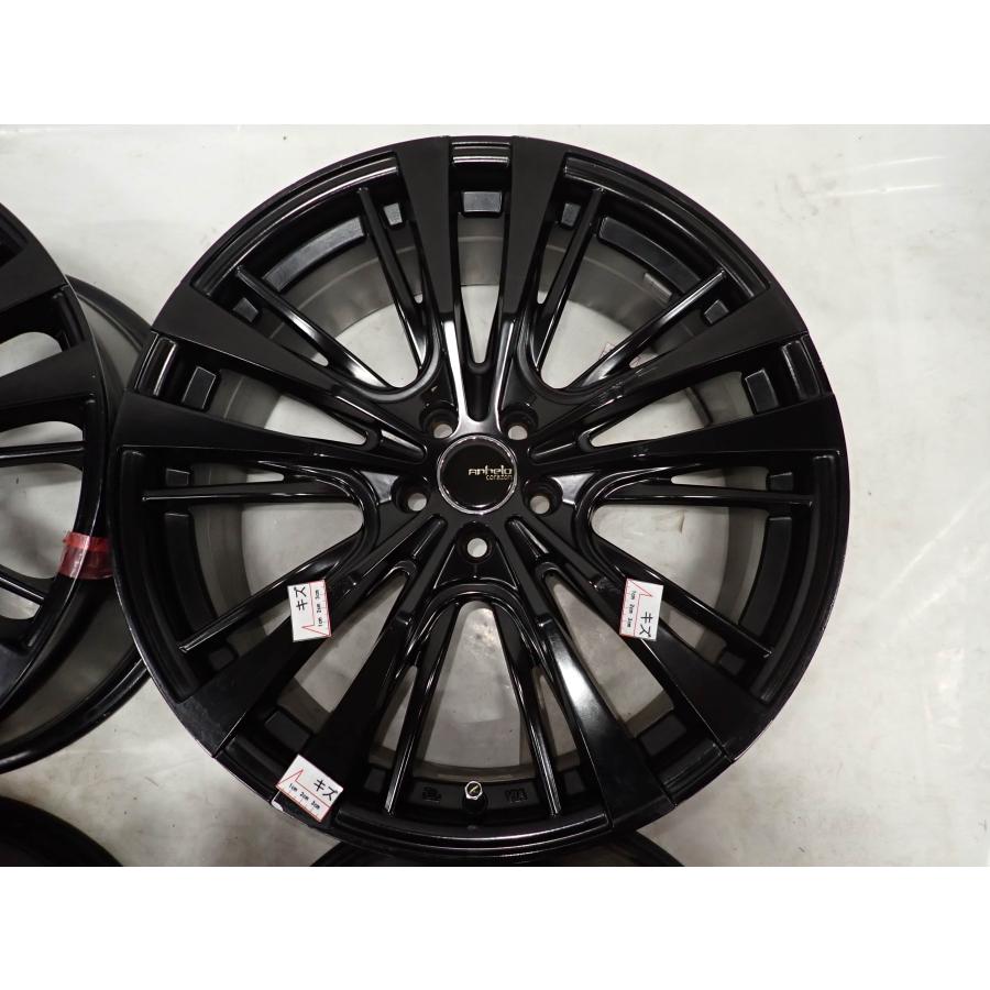 4本SET 会社宛送料無料 19×7.5J ANHELO Corazon アルミ 5穴 PCD 100mm