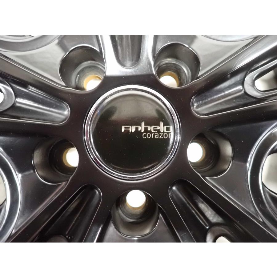 4本SET 会社宛送料無料 19×7.5J ANHELO Corazon アルミ 5穴 PCD 100mm